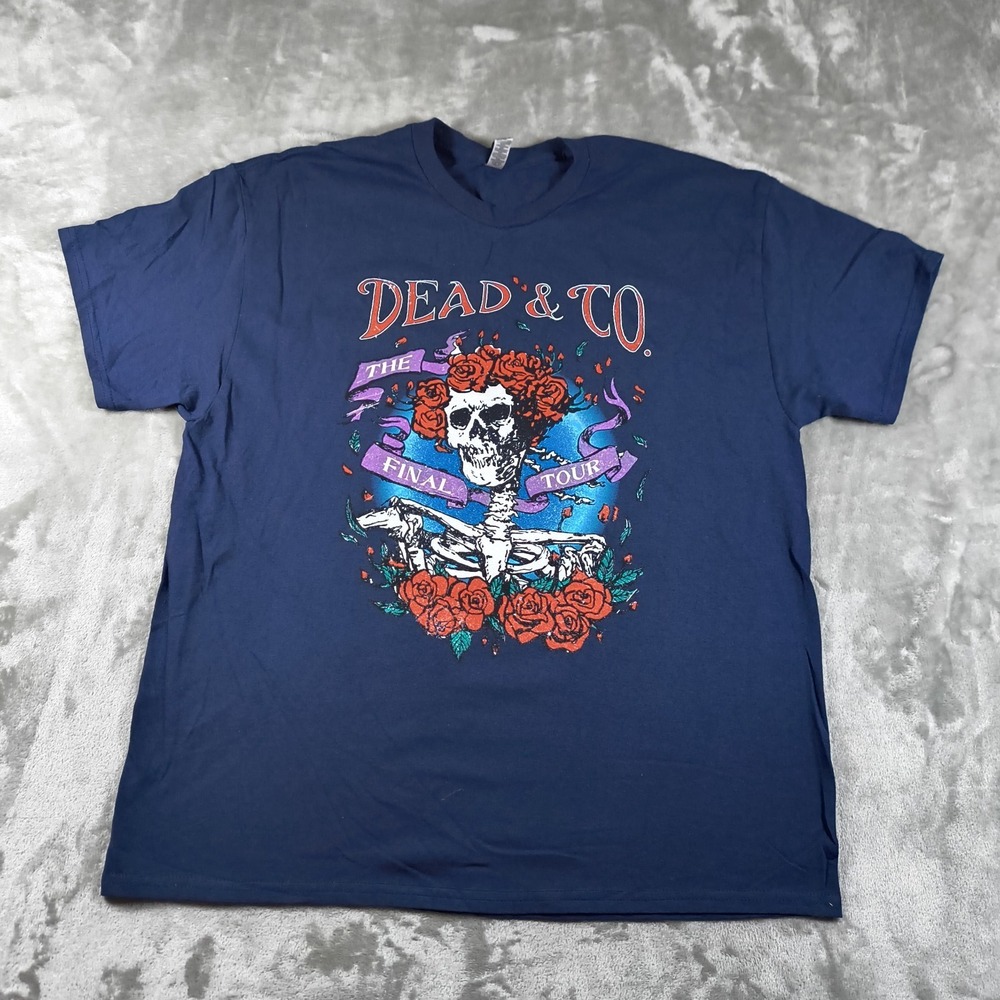 Dead Company Final Tour 2023 Shirt Mens XL Blue Grateful Band Merch Concert New
